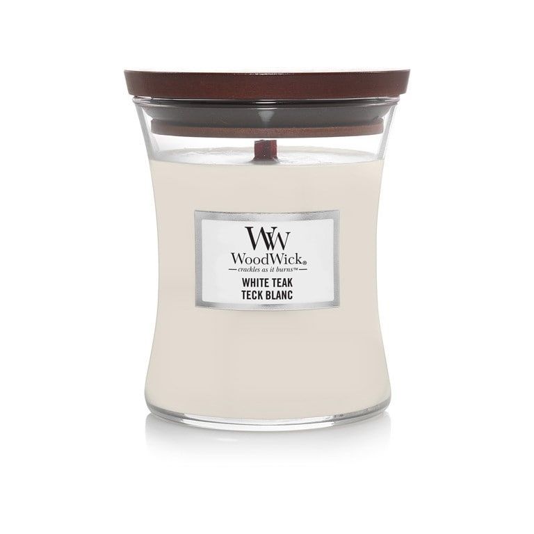 WoodWick Vonná sviečka WoodWick - White Teak 275 g