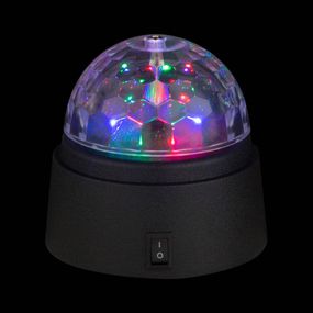 Globo Stolová deko LED lampa Disco s farebným svetlom, Obývacia izba / jedáleň, plast, 0.06W, K: 9cm