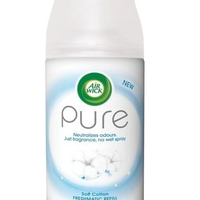 AIR WICK AIR FRESHENER REFILL 250 ML FRESHMATIC PURE SOFT COTTON