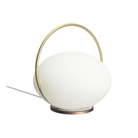 LED stolová lampa v bielo-zlatej farbe (výška 19 cm) Orbit – UMAGE
