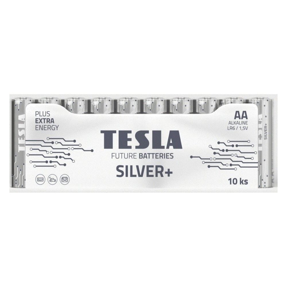 Batéria alkalická tesla silver+ aa 1,5v - 10ks