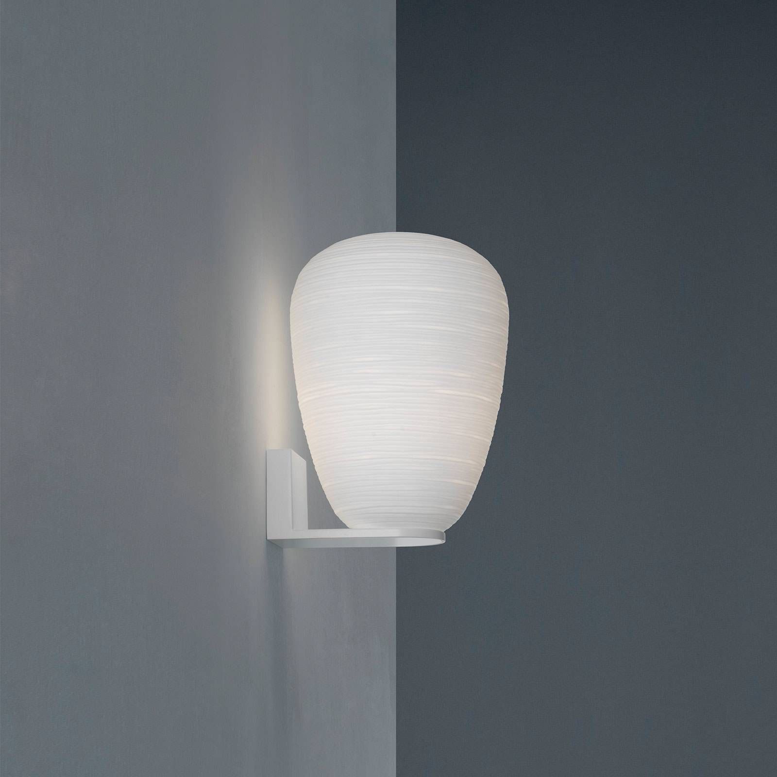 Foscarini Rituals 1 nástenné svietidlo zo skla, Obývacia izba / jedáleň, ručne fúkané sklo, kov, E27, 70W, L: 24 cm, K: 34cm