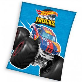 Detská deka Hot Wheels Monster Trucks