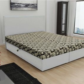 Manželská posteľ 180 cm Trachalio (s matracom)