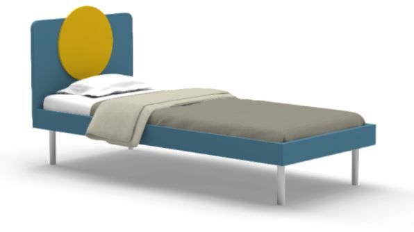 NIDI - Detská posteľ GIRO R04 Kovová podnož