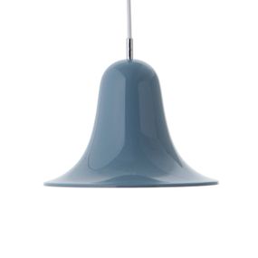 Verpan VERPAN Pantop závesné svietidlo Ø 23 cm modrá, Obývacia izba / jedáleň, kov, PVC, textil, E14, 25W, K: 16.6cm