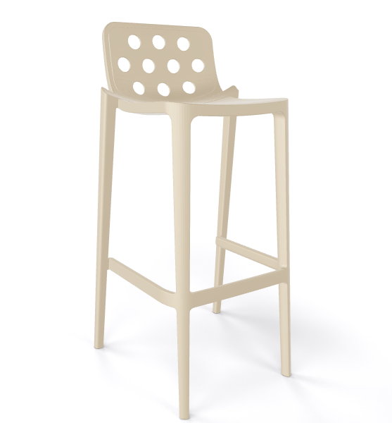 GABER - Barová stolička ISIDORO 66 - nízka, béžová