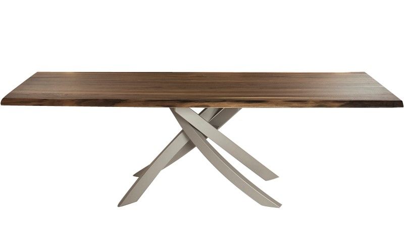 BONTEMPI - Drevený stôl ARTISTICO, 200/250x106 cm