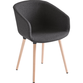 GABER - Stolička BASKET CHAIR BL, čalúnená