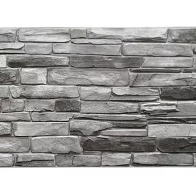 3D PVC obkladový panel 98 x 50 cm - Gray Stone kamenná bridlica šedá