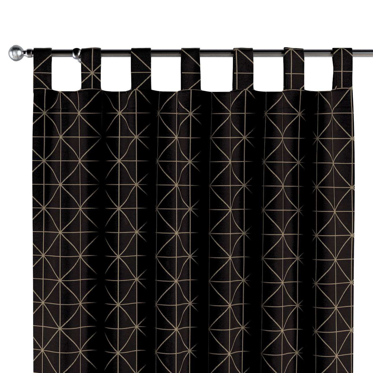 Dekoria Záves na pútkach, čierno-biela, 130 × 260 cm, Black & White, 142-55