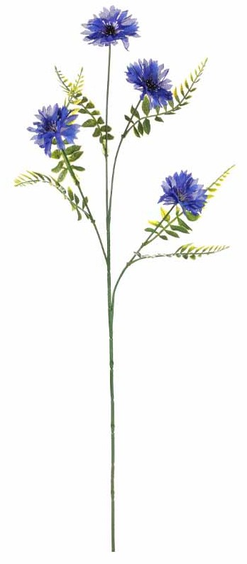 Umelá kvetina Chrpa 65 cm, modrá