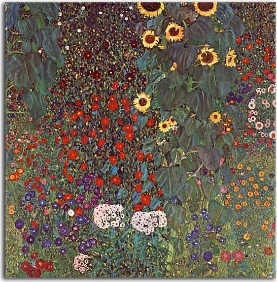 Gustav Klimt - Country Garden with Sunflowers Obraz zs16756