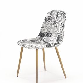 Jedálenská stolička K220 (viacfarebné + dub medový)