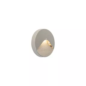 Moderné vonkajšie nástenné svietidlo okrúhle vrátane LED - pod