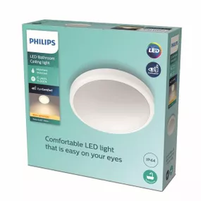 Philips Doris LED CL257 Stropné svietidlo do kúpeľne kruhové 17W/1500lm 313mm 2700K IP44 biela