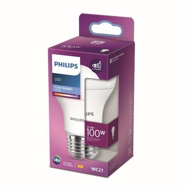 Philips 8718699769963 LED žiarovka 12,5W/100W 1521lm E27 6500K A60