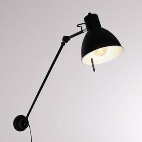 Molto Luce Iwo 2 nástenné svietidlo zástrčka presah 106, 6 cm, Obývacia izba / jedáleň, oceľový plech, E27, 9W