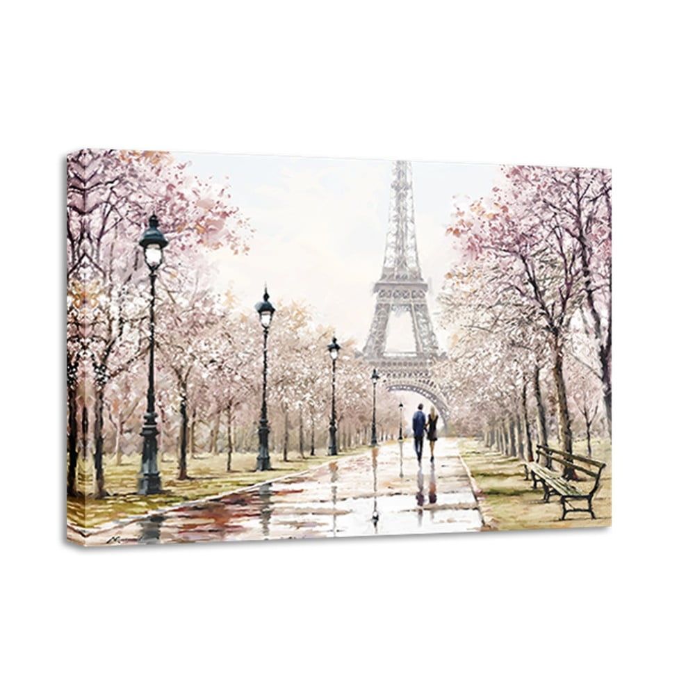 Obraz Styler Canvas Watercolor Paris Melancholy, 85 × 113 cm