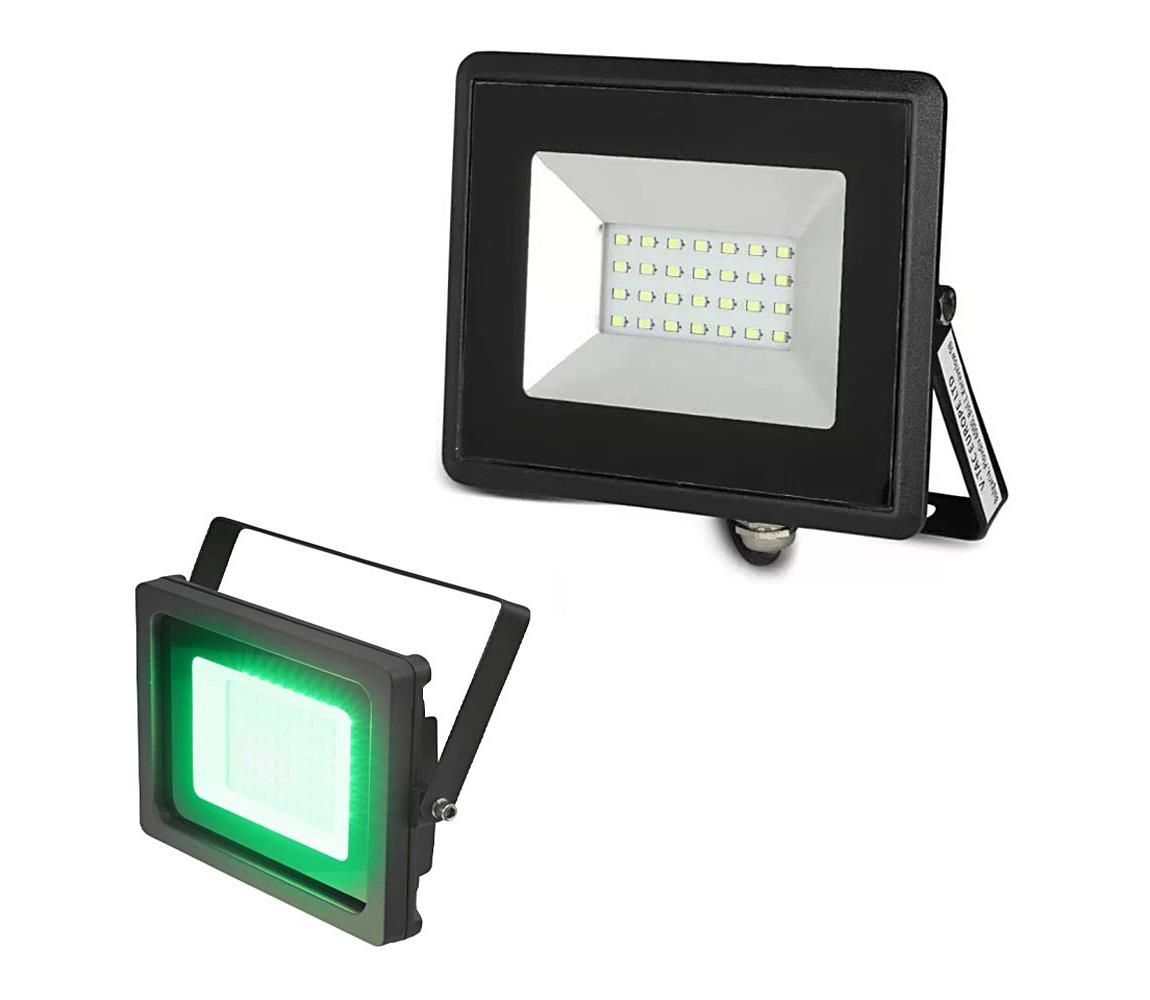 LED Reflektor LED/20W/230V IP65 zelené svetlo