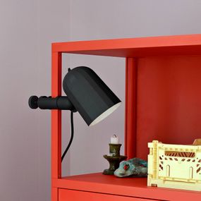 HAY Noc Clamp upínacia LED lampa, tmavosivá, Obývacia izba / jedáleň, hliník, E14, 5.5W, L: 11 cm, K: 14cm