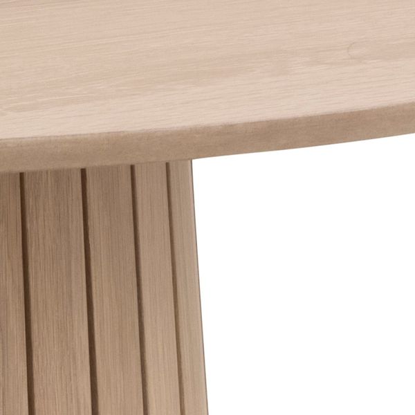 Jedálenský stôl so svetlou dubovou dýhou Actona Christo, ø 75 cm