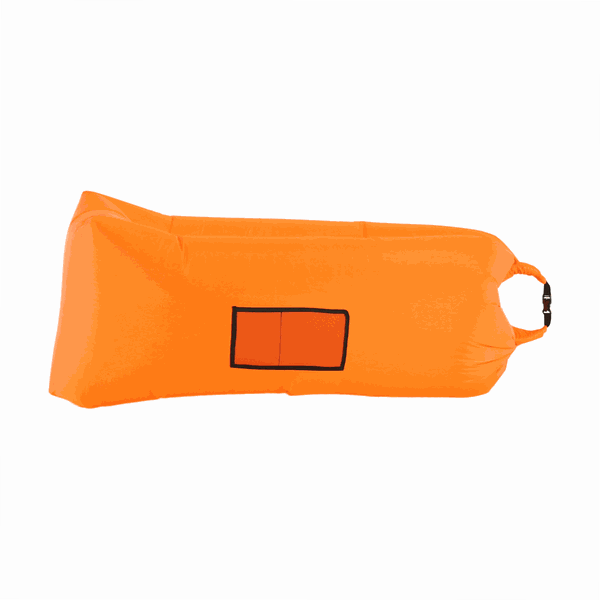 Nafukovací sedací vak/lazy bag, oranžová, LEBAG