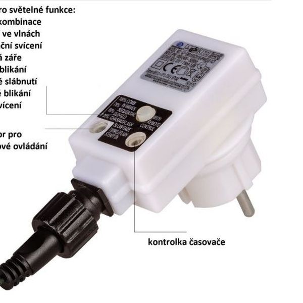 VOLTRONIC Vianočné cencúle, 40 LED, modré, ovládač