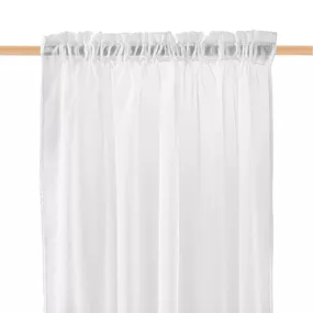 Elegantná biela záclona na okná 140 x 250 cm