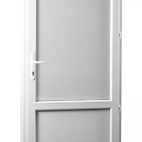 SKLADOVE-OKNA.sk Vedľajšie vchodové dvere REHAU Smartline+, plné, pravé, 880 x 2080 mm, biela