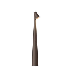 Vibia Africa stolová LED lampa 40 cm tmavohnedá, Obývacia izba / jedáleň, hliník, polykarbonát, 4.5W, L: 5 cm, K: 40cm