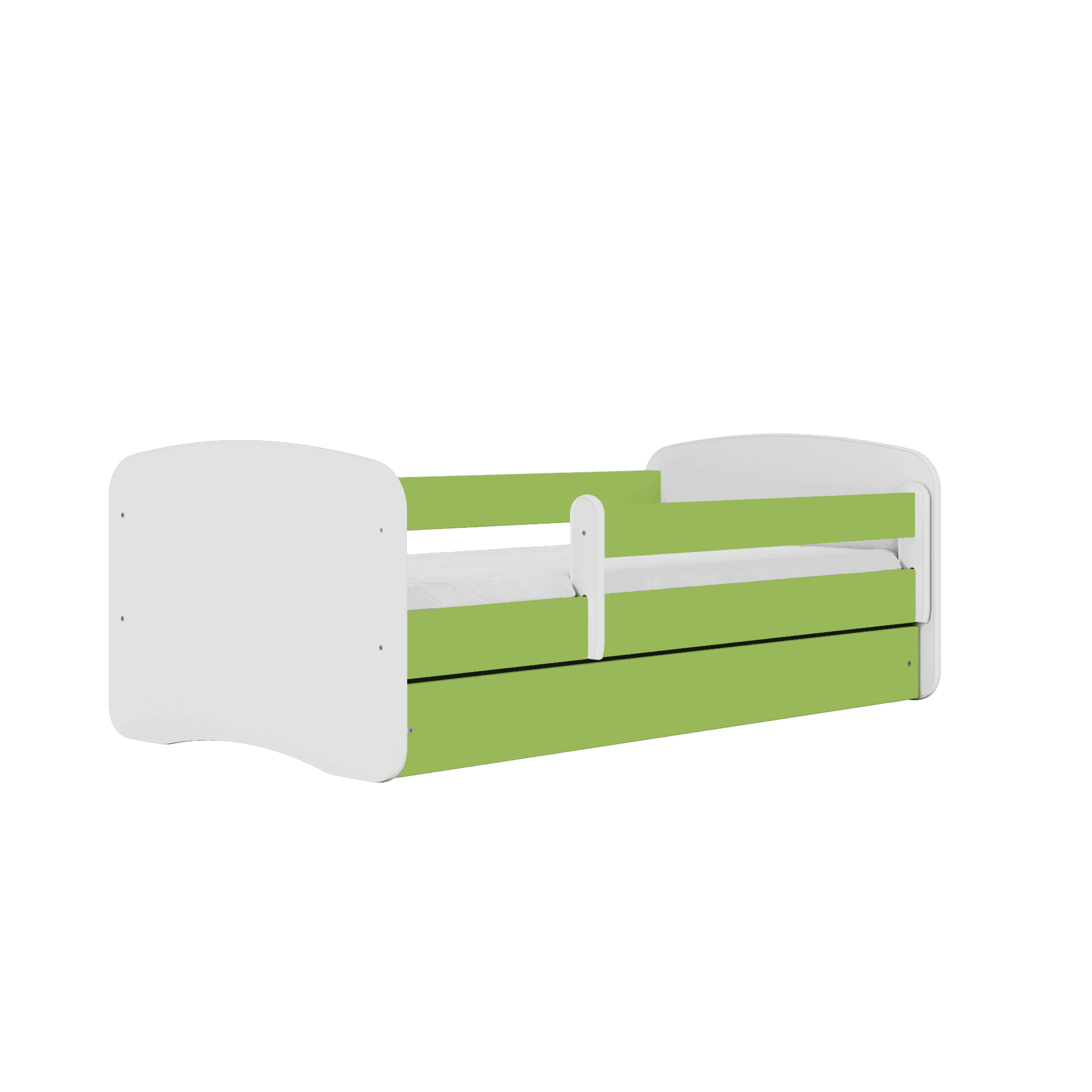 Letoss  Detská posteľ BABY DREAMS 180/80 Zelená S matracom S uložným priestorom