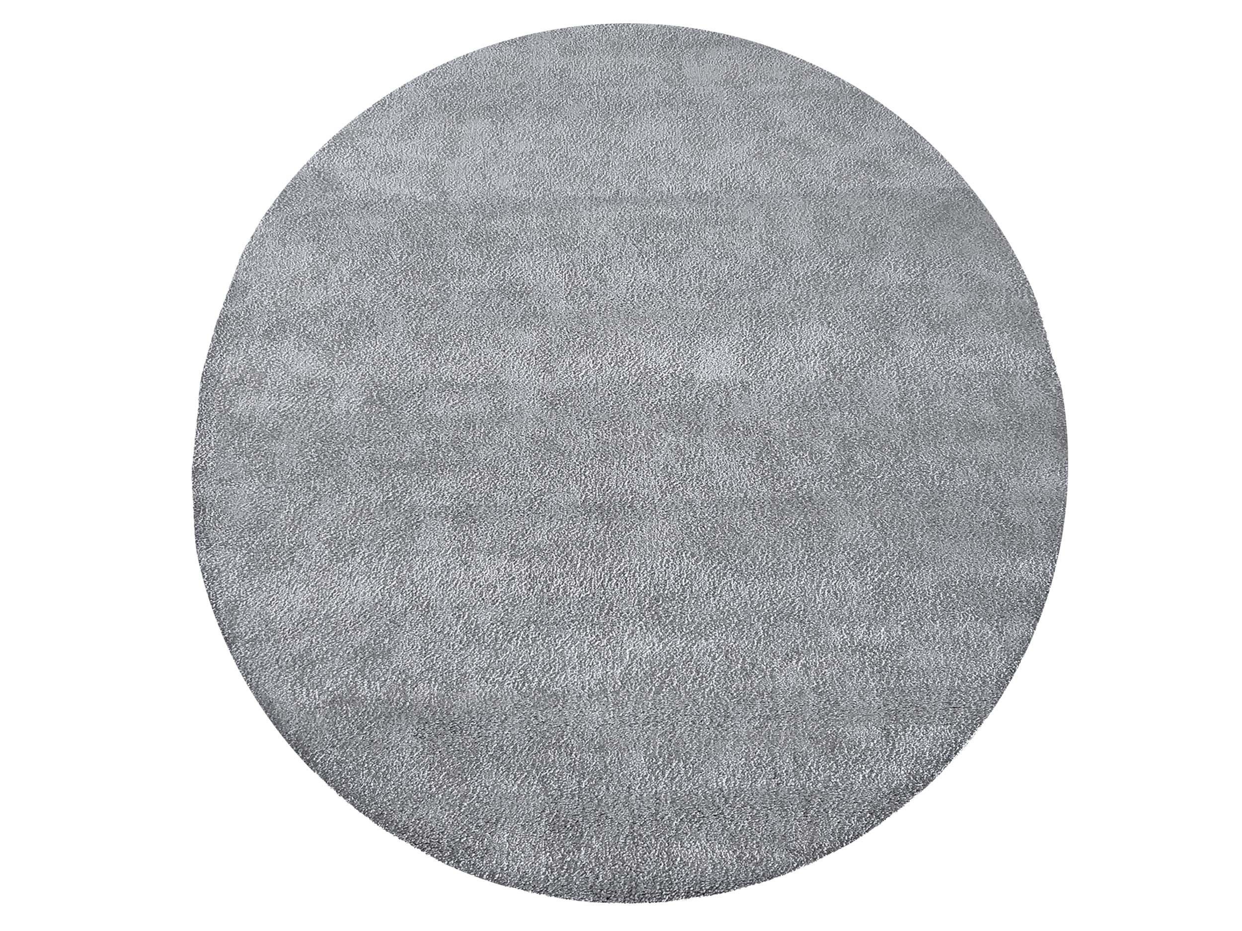 DomTextilu Moderný okrúhly koberec v sivej farbe 64658-238729