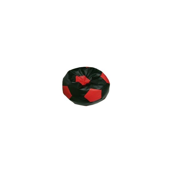 Sedací vak malá čierno červená futbalová lopta TiaHome