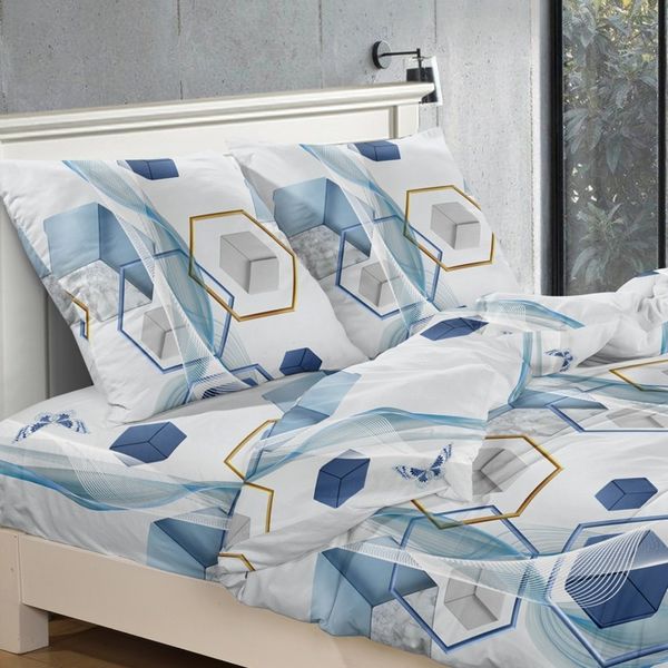 DomTextilu Kvalitné posteľné obliečky 3 časti: 1ks 200x220 + 2ks 70 cmx80 Biela 66709-240382