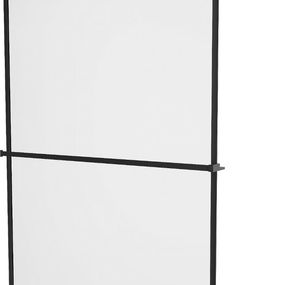 MEXEN/S - KIOTO Sprchová zástena WALK-IN s poličkou a držiakom uterákov 80 x 200 cm, transparent/čierna 8 mm, čierna 800-080-121-70-70