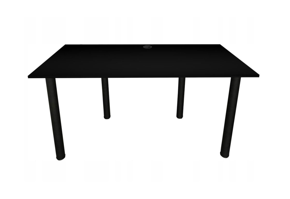 Expedo Počítačový herný stôl CODE BIG B2, 160x73-76x80, čierna/čierne nohy + USB HUB