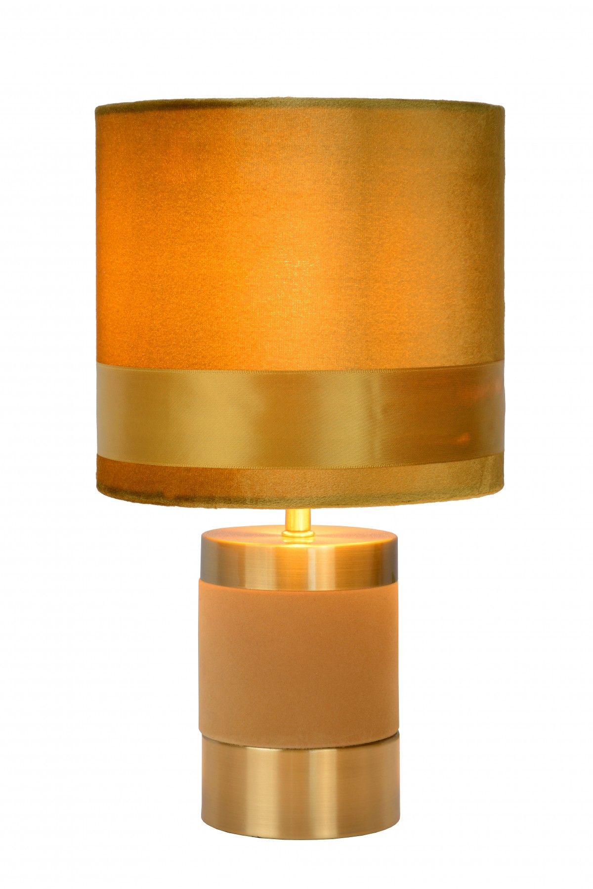 Lucide 10500/81/34 stolná lampička Extravaganza Frizzle 1x40W | E14 - žltá, kov, vypínač na kábli