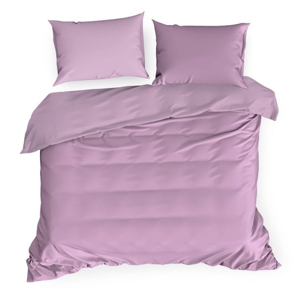 DomTextilu Kvalitné saténové posteľné obliečky lila fialovej farby 2 časti: 1ks 140 cmx200 + 1ks 70 cmx80 Fialová 27810-153574