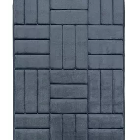 BO-MA koberce Protišmyková kúpeľňová predložka 3D 667 dark grey - 50x80 cm