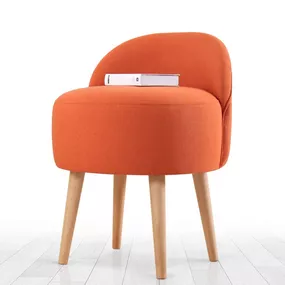 Dizajnová taburetka Perilla oranžová