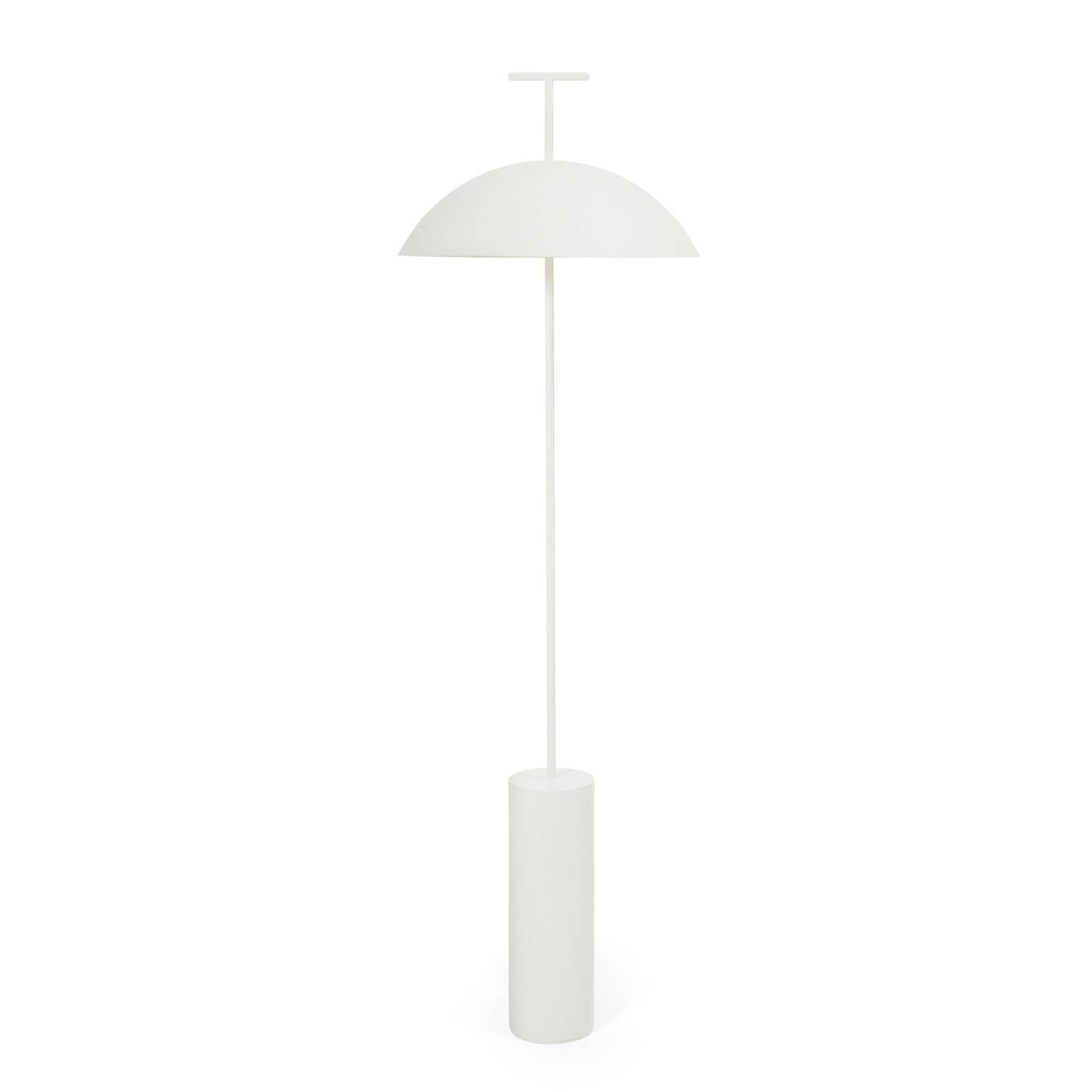 Kartell Geen-A stojaca LED lampa, biela, Obývacia izba / jedáleň, oceľ potiahnutá polyesterom, E14, 5W, K: 132cm