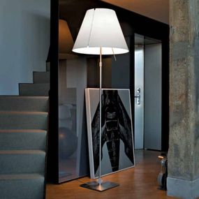 Luceplan Grande Costanza – stojaca lampa, Obývacia izba / jedáleň, polykarbonát, kov, E27, 100W, K: 235cm