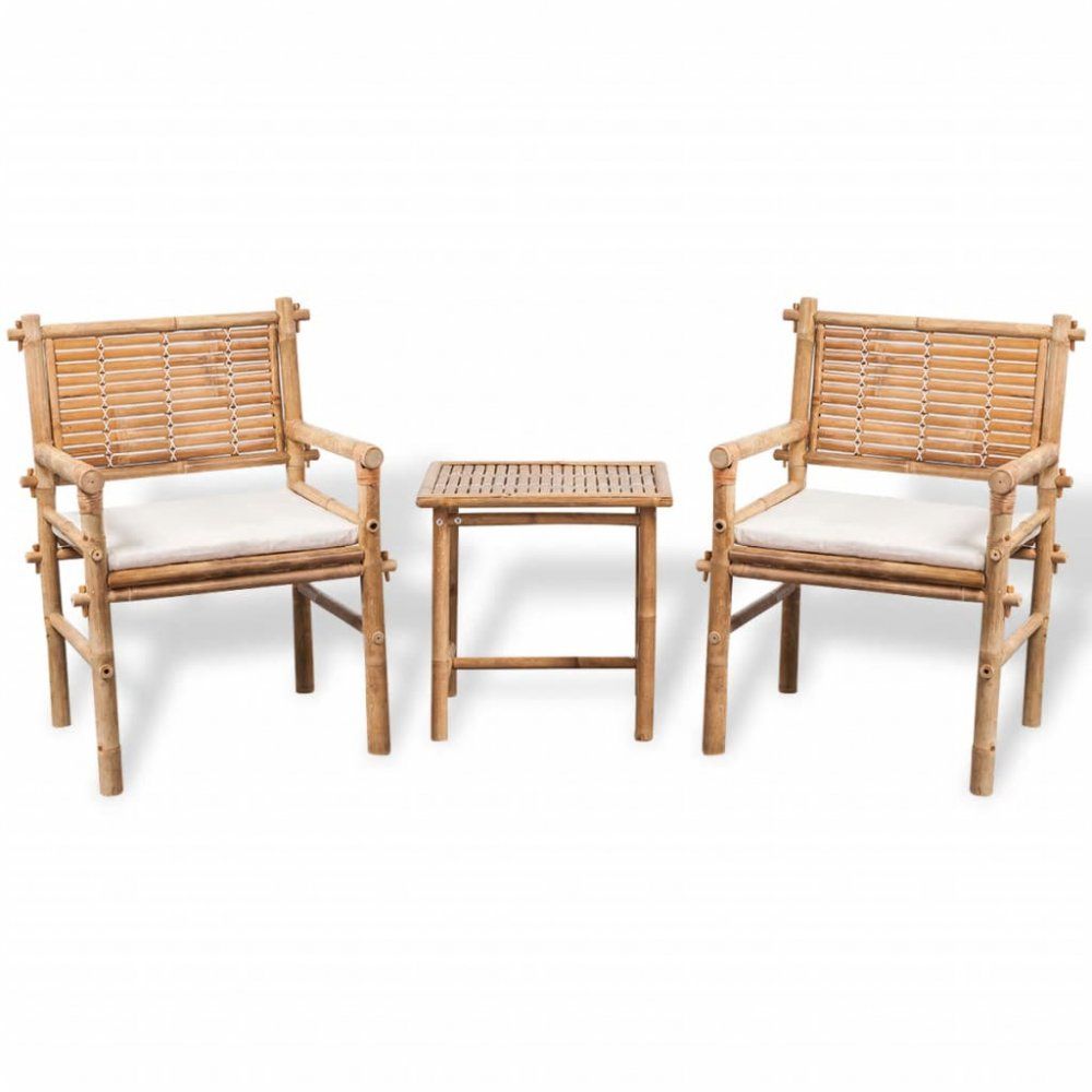 Záhradný bistro set 3ks bambusový