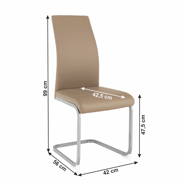 Jedálenská stolička, sivohnedá TAUPE/sivá, NOBATA