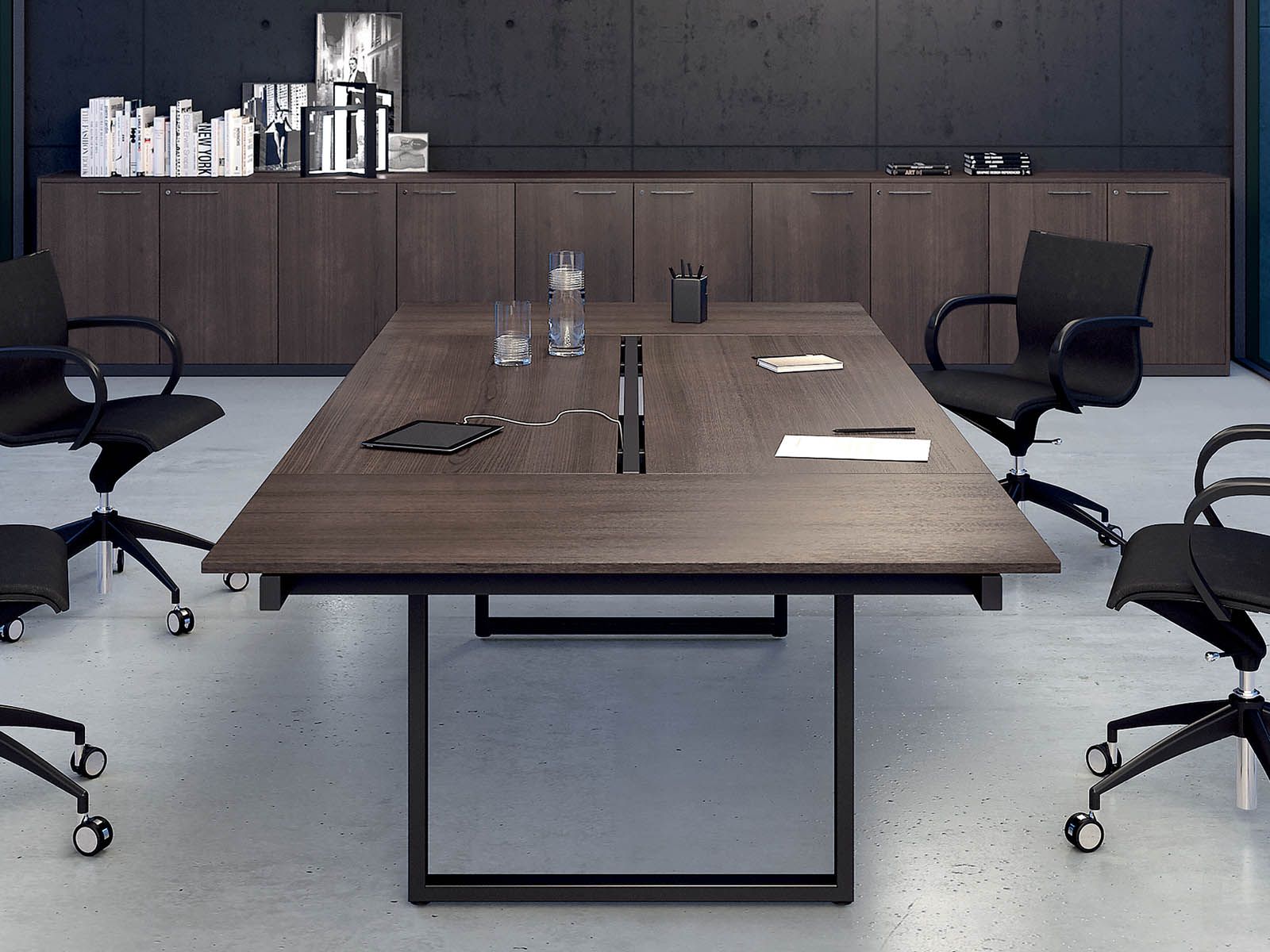 FREZZA - Rokovací stôl VELVET - 200-280x120 cm - dyha