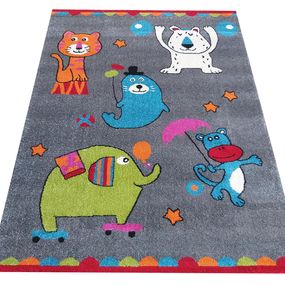 DomTextilu Moderný koberec do detskej izby s dokonalým motívom zvieratiek 64142-238832