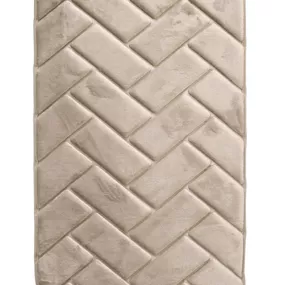 BO-MA koberce Protišmyková kúpeľňová predložka 3D 7288 beige - 50x40 cm