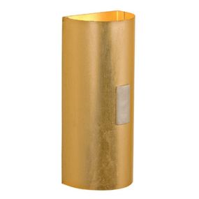 Menzel Solo nástenné svietidlo v zlatej, Obývacia izba / jedáleň, kov, GU10, 50W, L: 11 cm, K: 27cm
