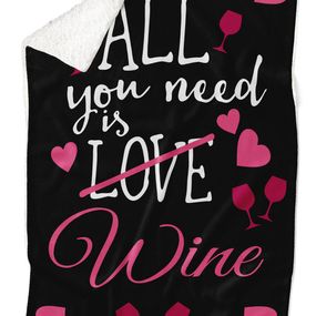 Deka Wine love (Podšitie baránkom: ÁNO)